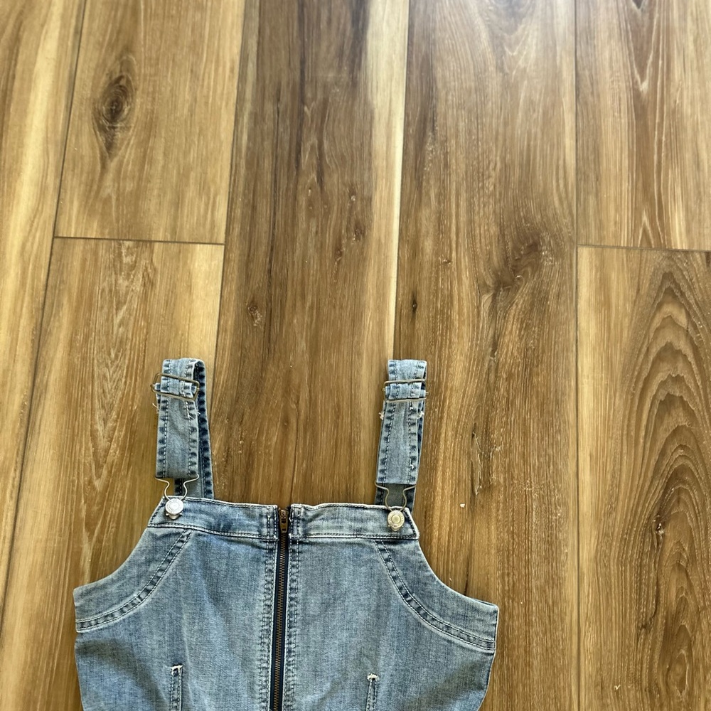 American Eagle Outfitters women’s Denim Overall dress size 4 - Picture 3 of 6